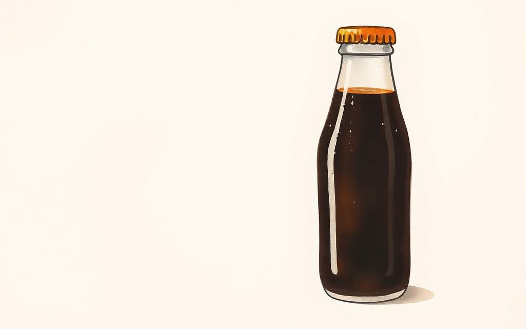 A bottle of soft drink