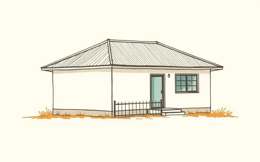 A three-bedroom bungalow
